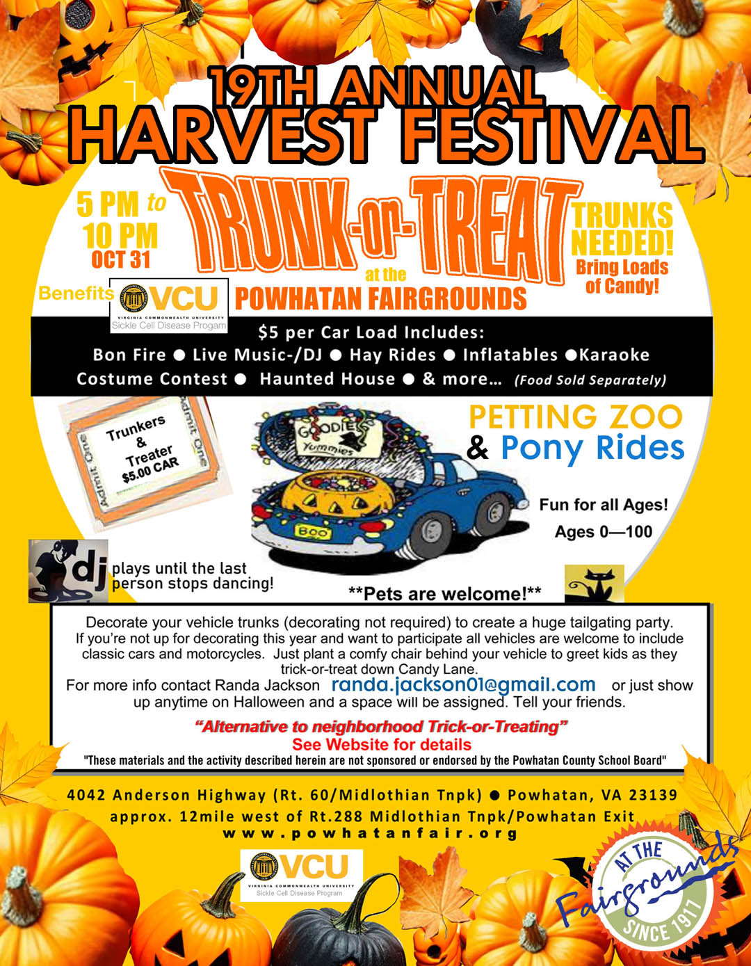 Trunk O Treat Powhatan Virginia 2025